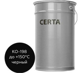 Специальная антикоррозионная грунт-эмаль Certa КО-198 черный, 25 кг K198000225 