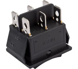 Клавиша Nord-Yada 250V 16А с нейтралью черная (6контакта) ON-OFF (2шт в упаковке)-ON 905453 