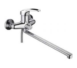 Смеситель для ванны MYNAH поворотный плоский излив, длиной 350 мм, латунь M2227 