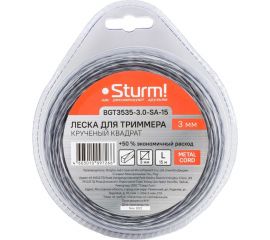 Леска для триммера (3.0 мм; 15 м) Sturm BGT3535-3.0-SA-15 