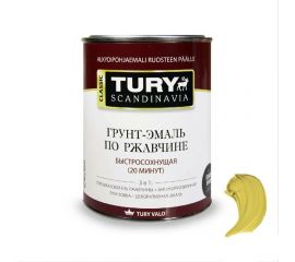 Грунт-эмаль по ржавчине 3 в 1 TURY МС-102 (жёлтая RAL 1004; 0,9 кг) T1-00007176 