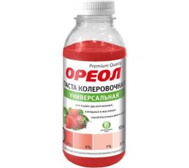 Универсальная колеровочная паста ОРЕОЛ алый (07), 100 мл 4764 
