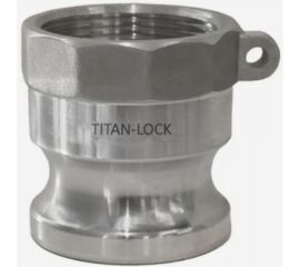 Алюминиевый камлок TITAN LOCK типа А серия EcoLine, ниппель внутр. резьба BSP 1"" TL100AAL-EL 