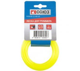Леска для триммера (2.4 мм; 15 м; звезда) Союз ТЛ3535-2.4-8-15 