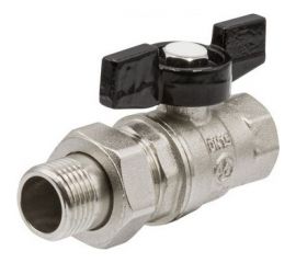 Кран шаровой VRT со сгоном 1/2 бабочка 529595 