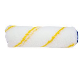 Валик Управдом полиамид, белый с желтой полосой, 150x30 мм, сменный, бюгель 6 мм 4100003181 