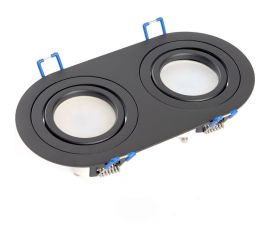 Потолочный встраиваемый светильник FERON DL2812 MR16 50W G5.3, черный 48459 