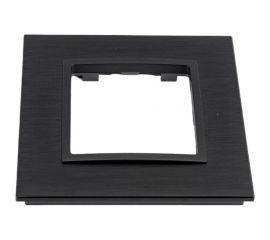 Рамка ЭРА 14-5201-05 на 1 пост, металл, Elegance, чёрный+антрацит Б0034543 