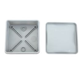 Распаячная коробка IEK км42455 о/п 100x100x50мм ip67 8 вв. серая UKO21-100-100-050-K41-66 