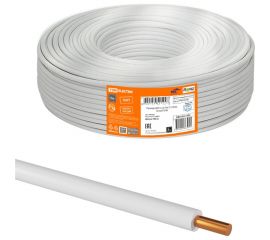 Провод ПуВ TDM 1x1,0 ГОСТ (100м), белый SQ0124-1323 