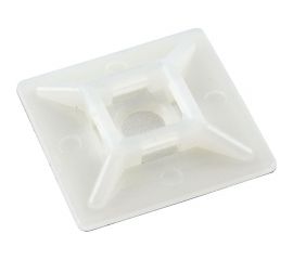 Самоклеящаяся площадка для крепл. стяжек Cabeus 19x19 мм, 100 шт. HC-101 