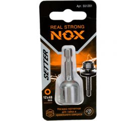 Ключ-насадка магнитная NUT SETTER 12x48 мм, карта NOX 551201 