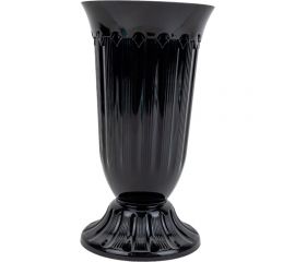 Вазон Эльфпласт Флавия 2 л, черный, 28х15.9 см 038759 