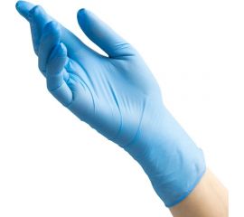 Медицинские диагностические одноразовые перчатки BENOVY нитриловые, голубые, р. S, 100 шт Y 24 325 
