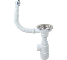 Сифон для кухонной мойки 3 1/2 Viprlast by Wirquin с круглым переливом 30987137 