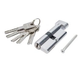 Цилиндр PALIDORE алюмин. А 70 PC (ключ/завертка, хром бл.) TURDUS 98760952 