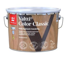 Фасадная лазурь Tikkurila valtti color classic, 9 л, база EC, бесцветная 249248 