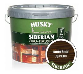 Эко-лазурь HUSKY кофейное дерево 9 л 25222 