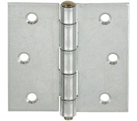 Прямая усиленная разборная петля VORMANN 75х75х1,9 мм, оцинкованная, латунный штифт 00614 075 Z 