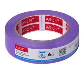 Малярная лента ARCH PRO фиолетовая, Четкий край, деликатная, 50 м х 30 мм, 30 дней 673030 