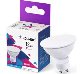Светодиодная лампа КОСМОС GU10 12W 174-265V 6500K, LkecLED12wGU10C65 