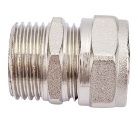 Обжимной соединитель STI латунный, Ду16x1/2"" Ру25, наружная резьба D190-00003 