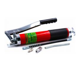 Шприц для консистентной смазки HQ-mech 600 мл, рычажно-плунжерный, 2 плунжера, красный полимер, 2 УТ000002060 