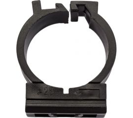 Держатель с фиксатором для труб Greenel D25 мм, черный, 50 шт. GE50182-05 