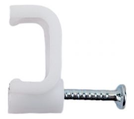 Скоба для кабеля HLT плоская, 9 мм, уп. 100 шт. 4670042796382 