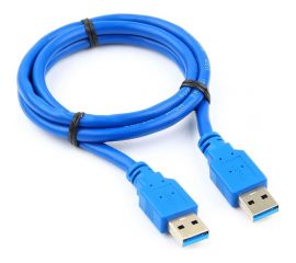 Кабель USB Cablexpert 3.0 Pro 1м экран синий пакет CCP-USB3-AMAM-1M 