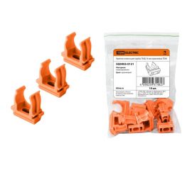 Крепеж-клипса для трубы TDM ПНД 16 мм оранжевая SQ0405-0121 