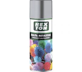 Универсальная эмаль REXTON (металлик; хром; аэрозоль; 520 мл) RT-130.10 