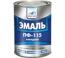 Эмаль Царицынские краски Alpha Color ПФ 115, синяя, 0.8 кг 35428 