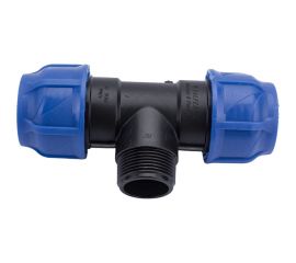 Компрессионный переходной тройник VALFEX ПНД, с наружной резьбой, 40-1 1/4""-40 1210024011440 