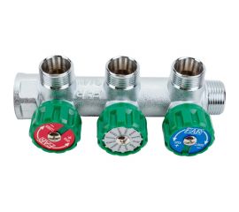 Регулируемый коллектор с 3 отверстиями FAR 3/4" М24х19 FK 3850 C34 