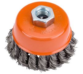 Щетка-крацовка чашка (75 мм; M14; стальная проволока 0.5 мм) Pobedit 2128075 