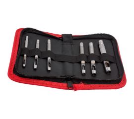 Набор пробойников Forsage 6 предметов 3.2, 4, 4.8, 5.6, 6.4, 8 мм F-3691B 50829 