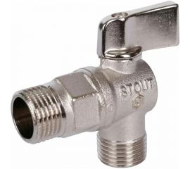 Угловой шаровой кран для бытовой техники STOUT SVB-0059-001212 1/2 RG008UJRB8RMR8 
