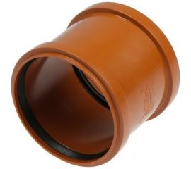 Муфта РемоКолор наружная канализация, рыжая, 110 мм 141-591 