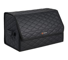 Органайзер-саквояж в багажник Airline стеганный ромб, черный ADSO003 