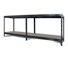 Металлический стеллаж AR SHELVING Rivet Stabil XL 180x160x60 см, цвет серый, 4 полки ХДФ TR18S403KHJFD8TCI0 