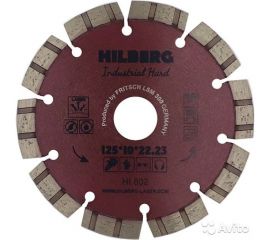 Диск алмазный отрезной Industrial Hard (125х22.23 мм) Hilberg HI802 