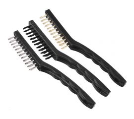 Набор щеток ЕРМАК металл с пластиковыми ручками 656-068 