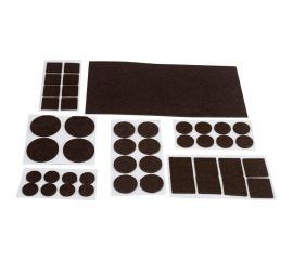 Накладки-протекторы для мебели Рыжий кот самоклеящиеся, коричневый, набор 45 шт. 105200 