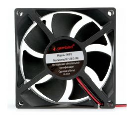 Вентилятор Gembird 80x80x25, втулка, 2 pin, провод 30 см, FANPS 