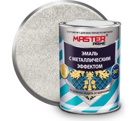 Эмаль MASTER PRIME с металлическим эффектом, серебро, 4 л 4300003427 