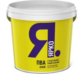 Универсальный строительный клей ЯРКО ПВА, ведро 1 кг О00694.4 