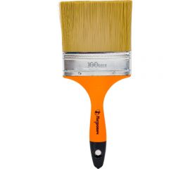 Плоская кисть Петрович 100 мм, искусственная щетина, пластиковая рукоятка 4100002280 