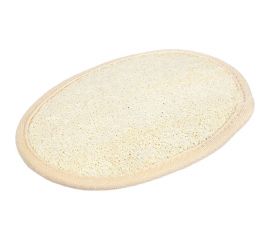 Мочалка из люфы Банные Штучки спонж овальный с хлопком, 11х16 см 40001 