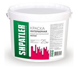 Интерьерная краска Шпатлер водно-дисперсионная, белая, 25 кг Ш00056 
